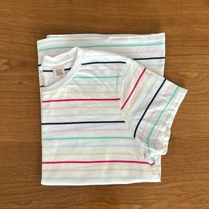 Levi’s Striped Relax Fit Short Sleeve Shirt Top Women’s M